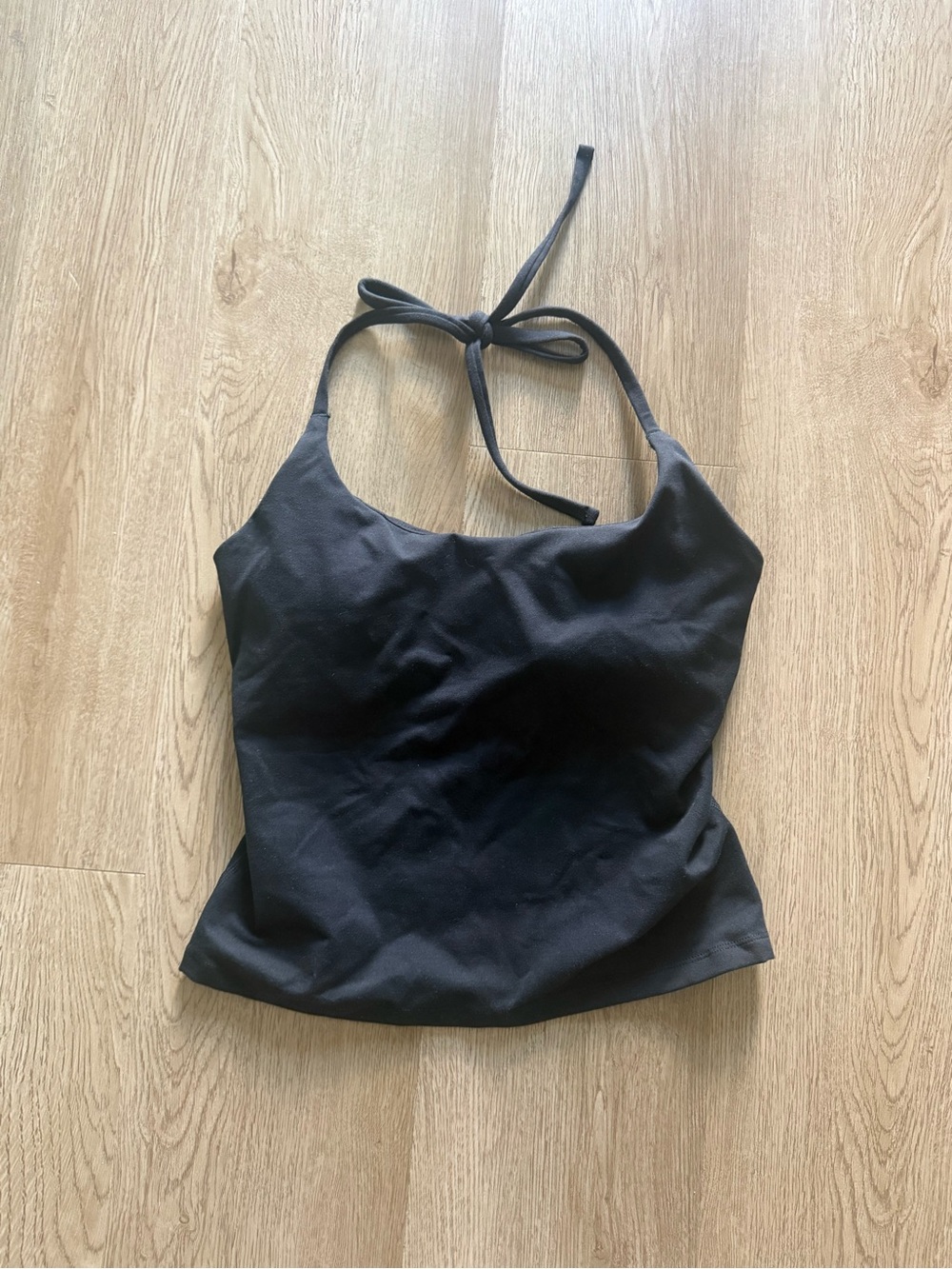 OFFLINE by Aerie Athletic Black Halter Top
